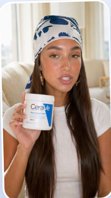AI actor holding a CeraVe product